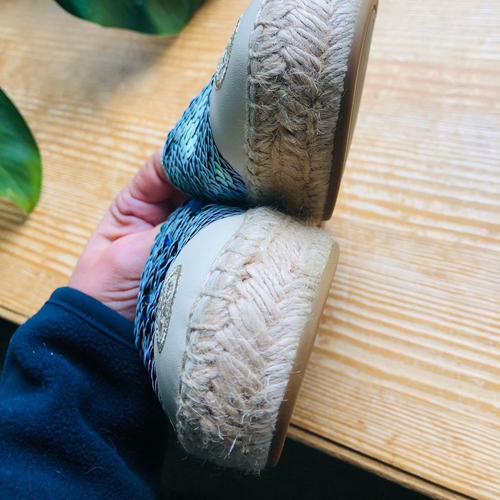 Tory Burch Sequins Espadrilles 🧜‍♀️ opal seagreen - Picture 4 of 13